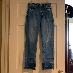 Abercrombie Ultra High Rise Ankle Straight Jeans